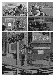 Prancha da BD "The Catch" por Jorge Coelho