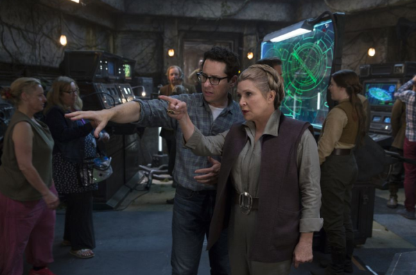 Carrie Fisher and J.J. Abrams