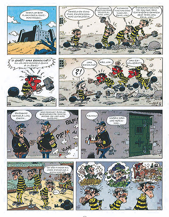 lucky luke - todos por conta própria - interior