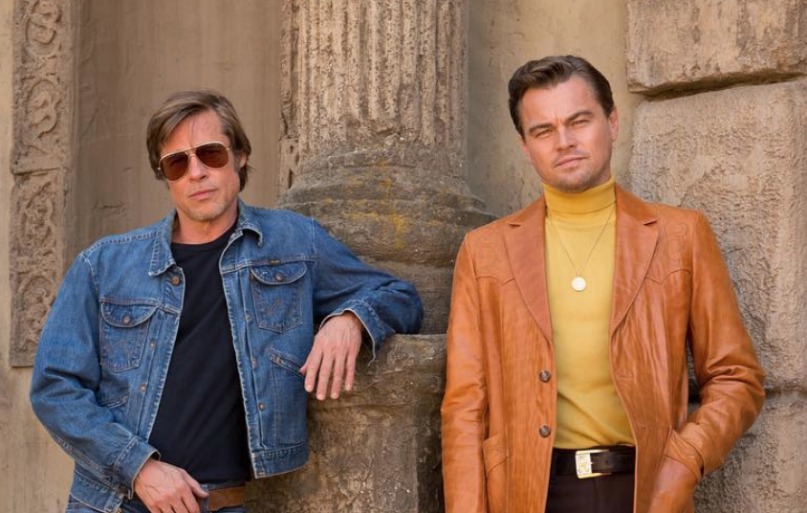 Leonardo DiCaprio Brad Pitt Once upon a time in hollywood