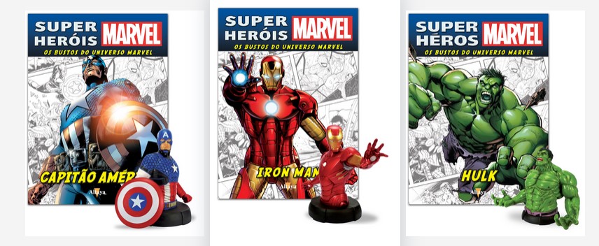 Super-Heróis Marvel: Bustos de Coleção