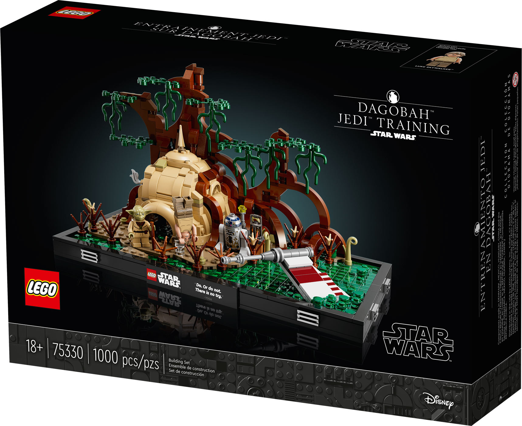  75330 LEGO® Star Wars™ Diorama: Treino Jedi™ em Dagobah™