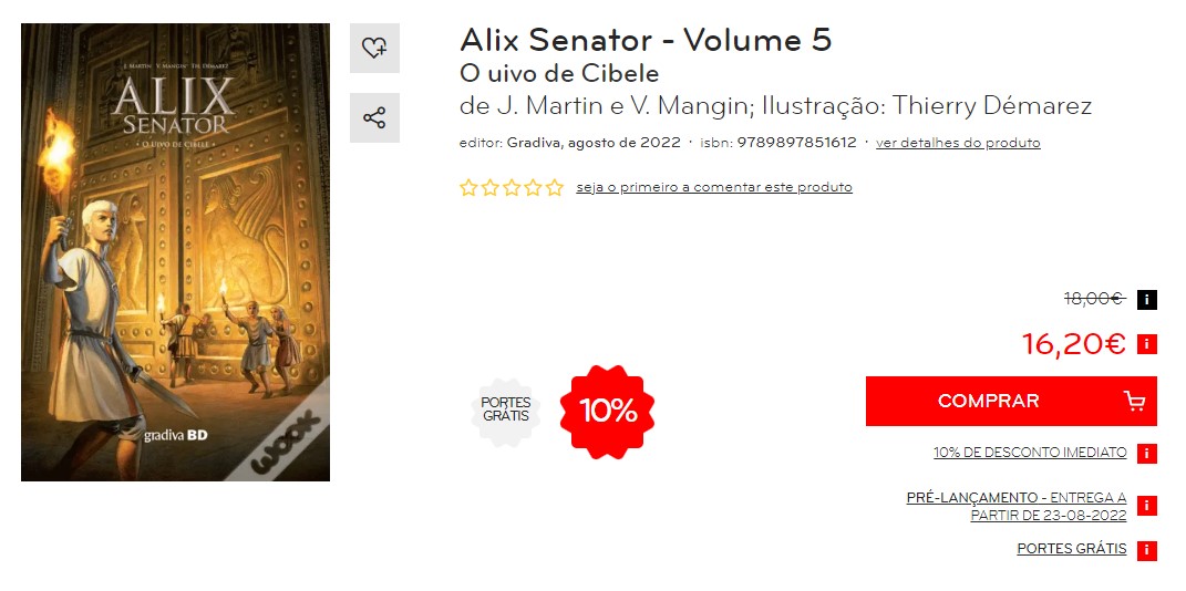 Alix Senator Vol. 5 – O Uivo de Cibele