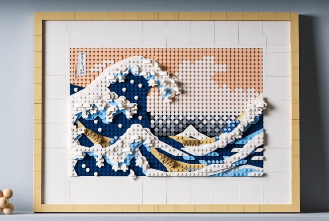 "A Grande Onda" de Hokusai em LEGO