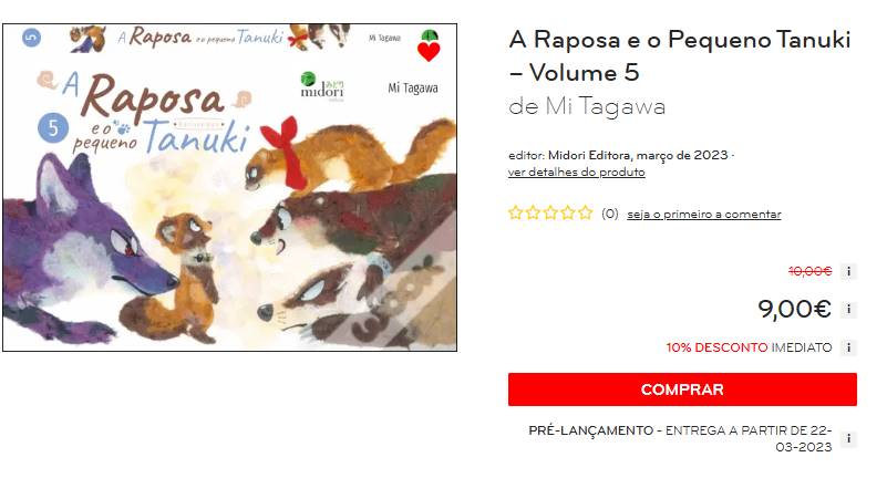 A Raposa e o Pequeno Tanuki Vol. 5