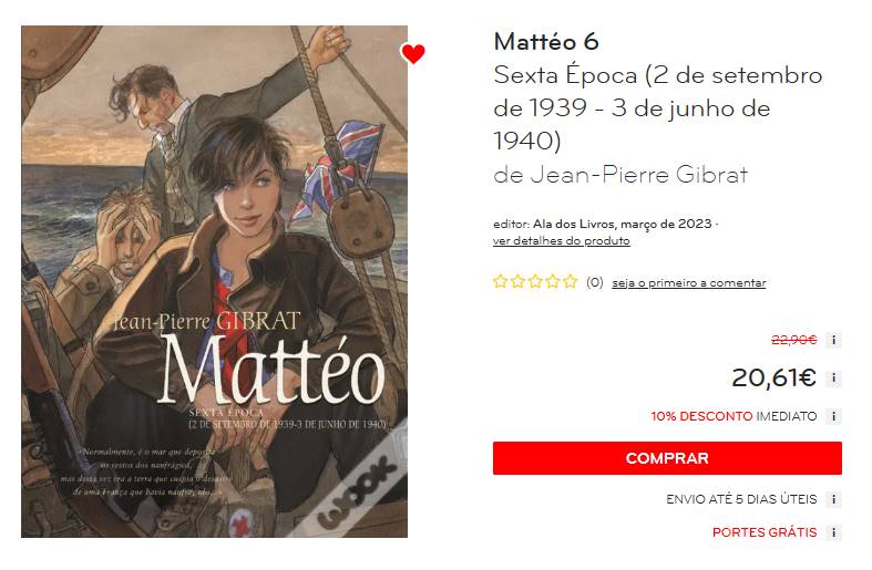 Mattéo Sexta Época (2 de Setembro de 1939 – 3 de Junho de 1940)
Wook