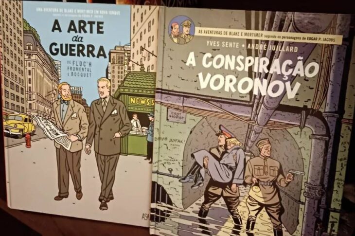 Duas novidades Blake & Mortimer a partir de hoje nas livrarias. Blake & Mortimer. A Arte da Guerra e Blake & Mortimer. Conspiração Voronov!