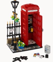 A icónica LEGO® Ideas Cabine Telefónica Vermelha de Londres