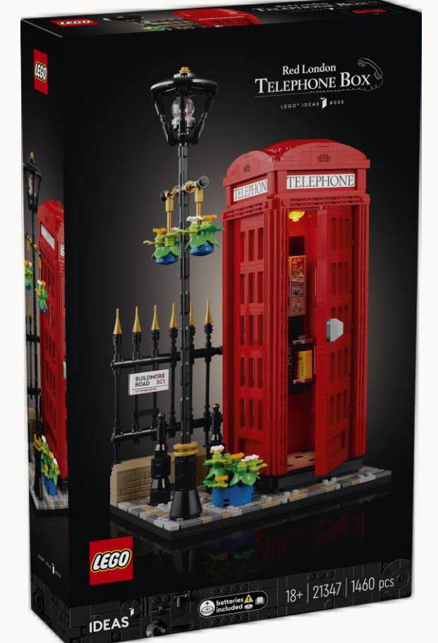 A icónica LEGO® Ideas Cabine Telefónica Vermelha de Londres