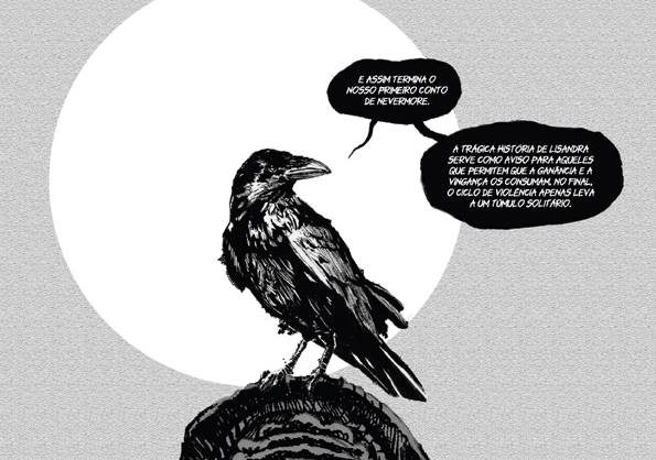 “Tales from Nevermore” é uma antologia sombria e arrebatadora de histórias de terror, com arte impressionante e uma homenagem aos clássicos do género.