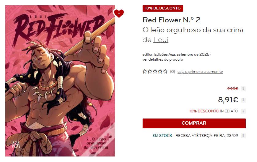 Red Flower N.º 2 - O leão orgulhoso da sua crina