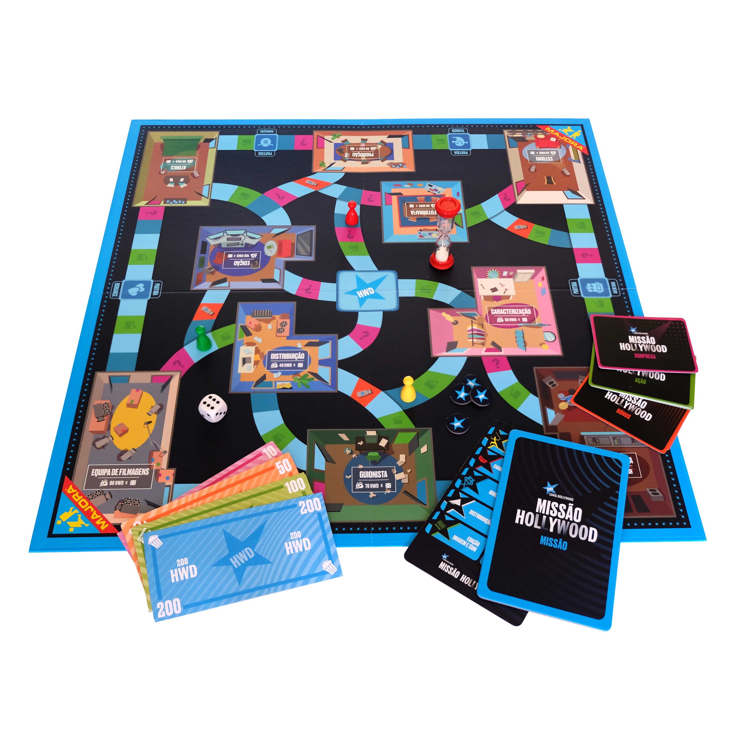 Missão Hollywood - Jogo de tabuleiro.