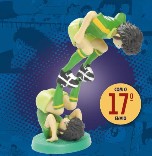 Coleção de Figuras Campeões Oliver e Benji