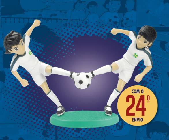 Coleção de Figuras Campeões Oliver e Benji