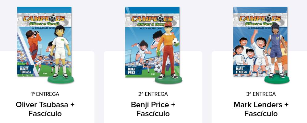 Coleção de Figuras Campeões Oliver e Benji