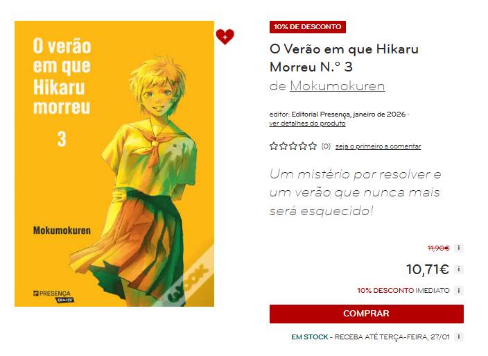O Verão em Que Hikaru Morreu – Volume 3 O Verão em Que Hikaru Morreu – Volume 3