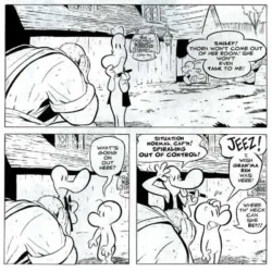 Bone mistura humor e fantasia épica numa das obras mais completas da banda desenhada moderna, equilibrando leveza e profundidade com mestria.