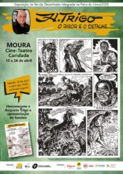 Exposição de BD de Augusto Trigo em Moura