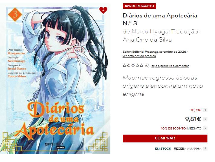 Diários de uma Apotecária 3