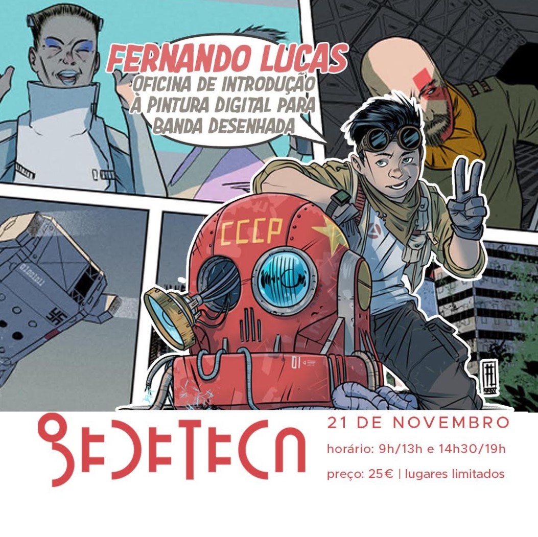 Oficina de Pintura Digital para BD com Fernando Lucas em novembro
